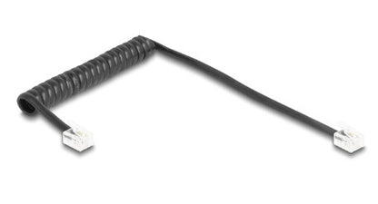 DeLOCK 90201 telefonkablar 1 m Svart