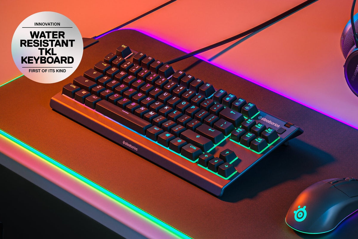 Steelseries APEX 3 TKL tangentbord Spela USB QWERTY Engelska (USA) Svart
