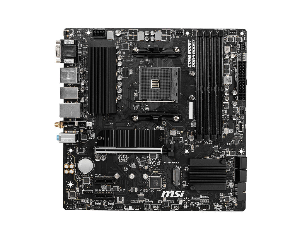 MSI B550M PRO-VDH WIFI moderkort AMD B550 Uttag AM4 micro ATX