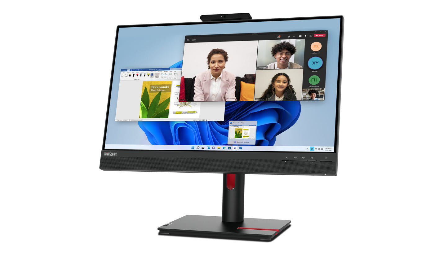Lenovo ThinkCentre Tiny-In-One 24 Gen 5 LED display 60,5 cm (23.8") 1920 x 1080 pixlar Full HD Pekskärm Svart