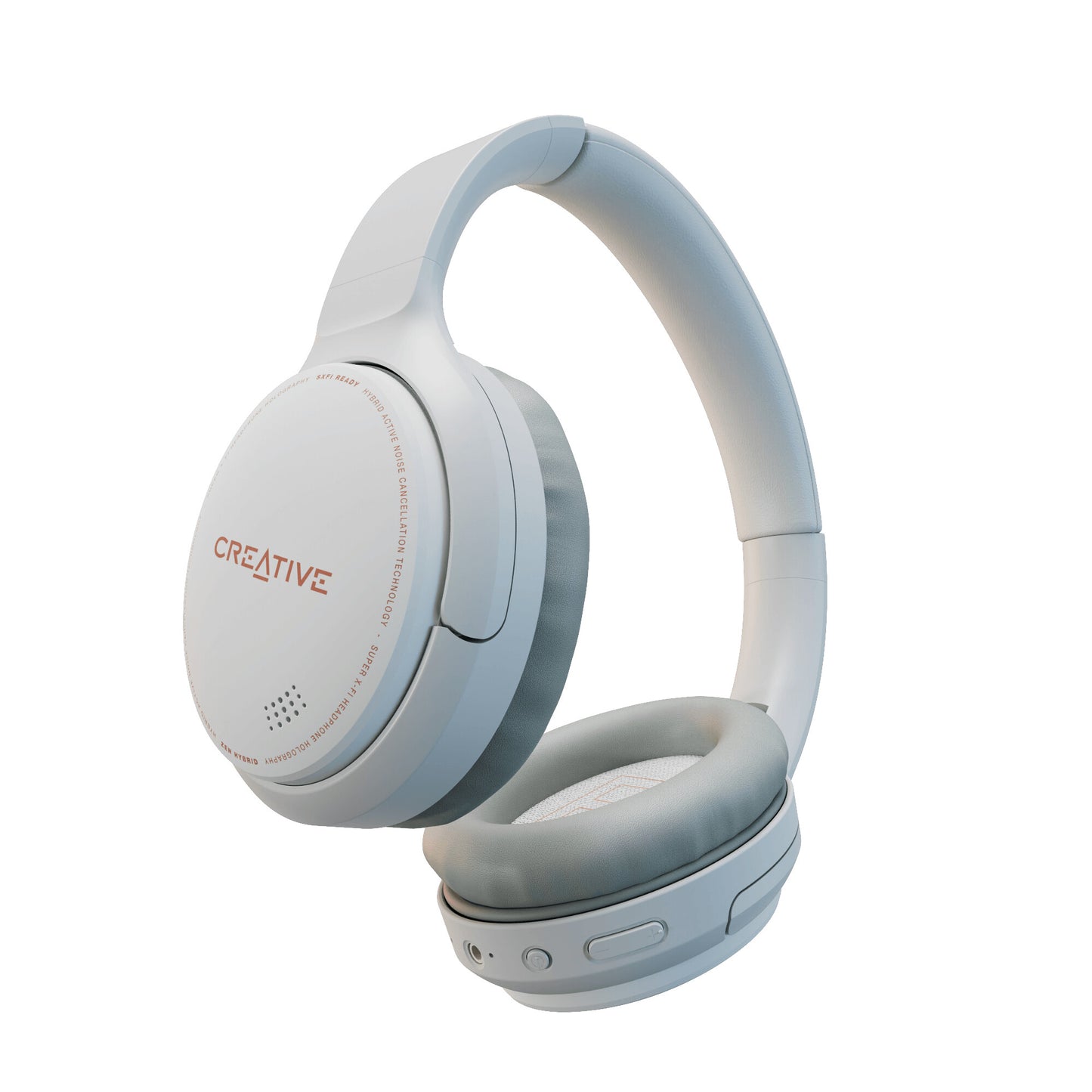 Creative Labs ZEN Hybrid Headset Kabel & Trådlös Huvudband Samtal/musik Bluetooth Vit