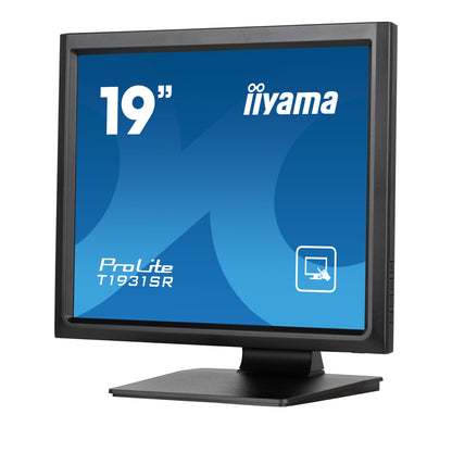 iiyama ProLite T1931SR-B1S platta pc-skärmar 48,3 cm (19") 1280 x 1024 pixlar SXGA LCD Pekskärm Svart
