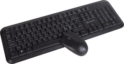 Voxicon 210WL tangentbord Mus inkluderad RF Trådlös QWERTY Nordic Svart