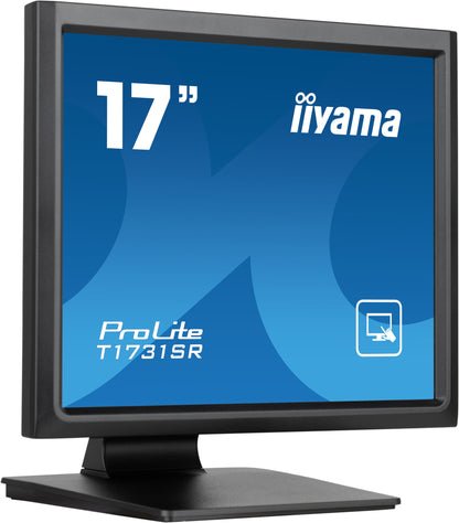 iiyama ProLite T1731SR-B1S platta pc-skärmar 43,2 cm (17") 1280 x 1024 pixlar SXGA LCD Pekskärm Svart