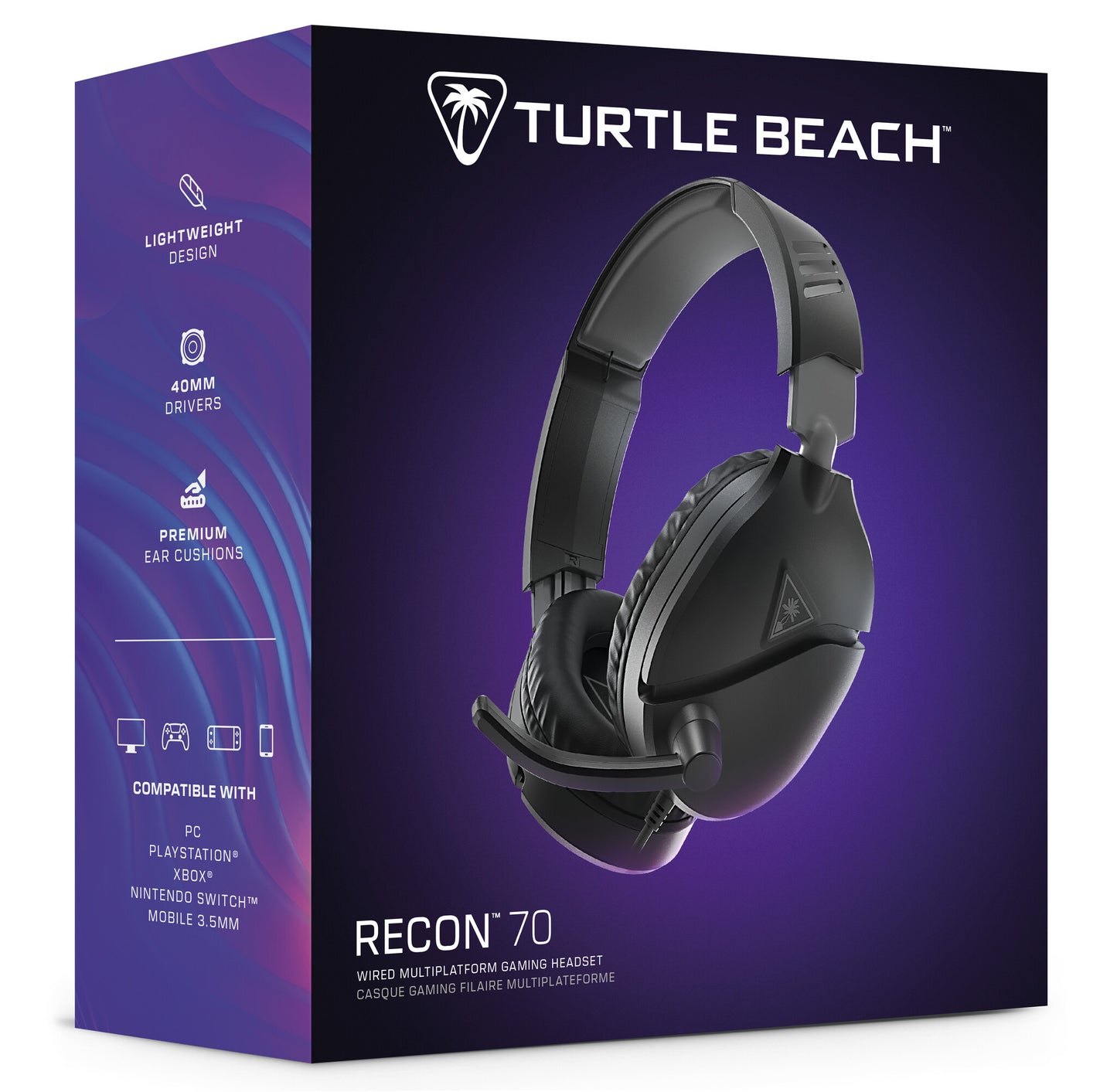 Turtle Beach Recon 70 Headset Kabel Huvudband Spela Svart