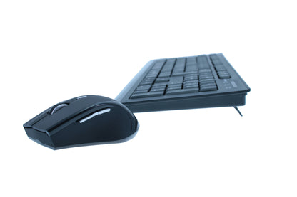 MediaRange MROS104 tangentbord Mus inkluderad Kontor RF Trådlös QWERTY tyska Svart