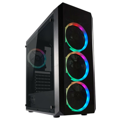 LC-Power Gaming 703B - Quad-Luxx Midi Tower Svart