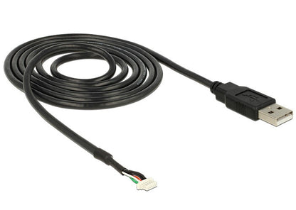 DeLOCK USB 2.0 A M / 5 pin V5 1.5m kamerakablar 1,5 m Svart