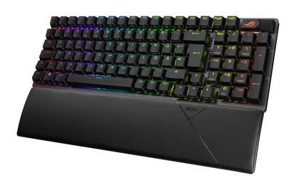 ASUS ROG Strix Scope II 96 tangentbord Spela USB + RF Wireless + Bluetooth QWERTY Svart