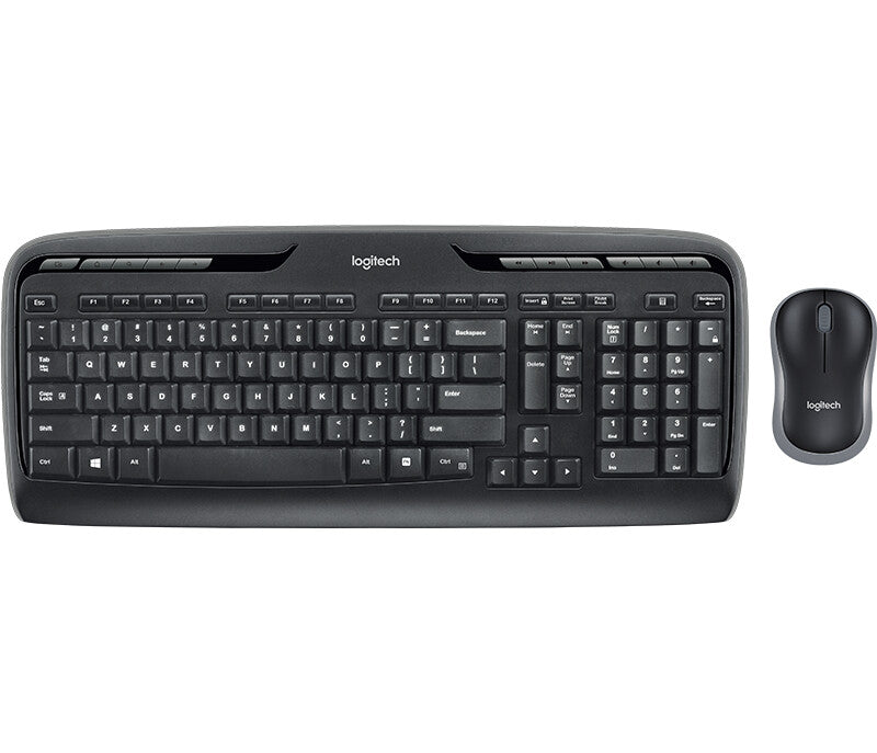 Logitech Wireless Combo MK330 tangentbord Mus inkluderad Hem USB QWERTY Engelska (Storbritannien) Svart