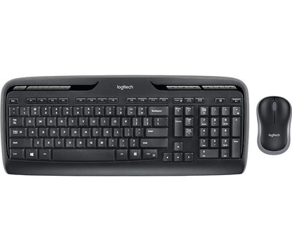 Logitech Wireless Combo MK330 tangentbord Mus inkluderad Hem USB QWERTY Engelska (Storbritannien) Svart