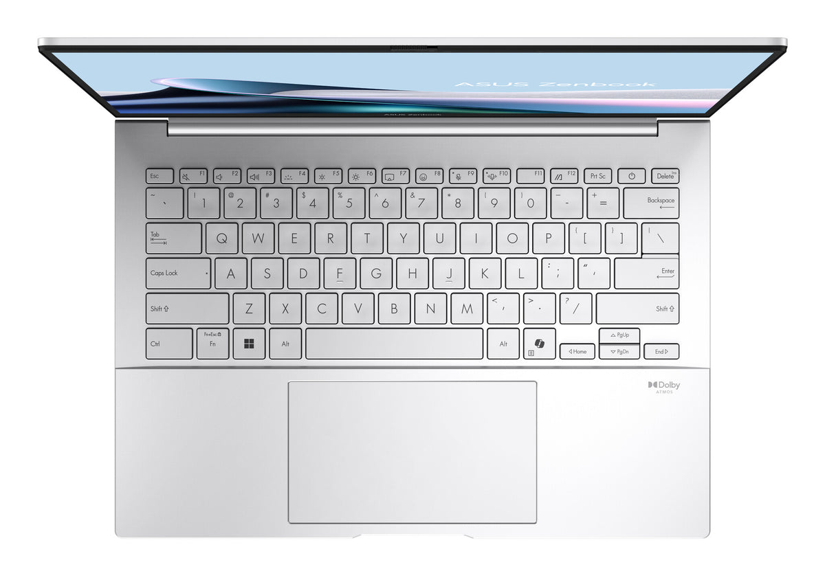 ASUS Zenbook 14 OLED UX3405CA-ST775X Intel Core Ultra 9 285H Bärbar dator 35,6 cm (14") WQXGA+ 32 GB LPDDR5x-SDRAM 1 TB SSD Wi-Fi 7 (802.11be) Windows 11 Pro tyska Silver