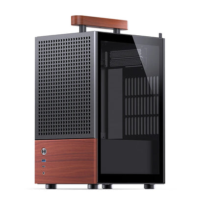 Jonsbo T6 Midi Tower Svart, Trä
