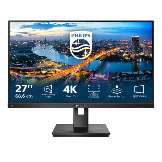 Philips B Line 278B1/00 LED display 68,6 cm (27") 3840 x 2160 pixlar 4K Ultra HD Svart