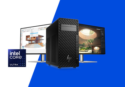 HP Z2 Tower G1i Intel Core Ultra 9 285K 64 GB DDR5-SDRAM 1 TB SSD NVIDIA RTX 2000 Ada Windows 11 Pro Arbetsstation AI Workstation, AI PC Svart
