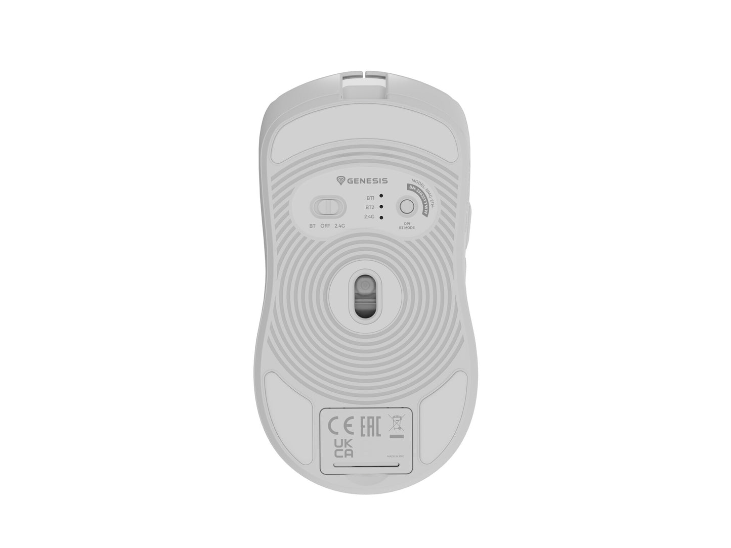 GENESIS Zircon 500 datormöss Spela högerhand RF Wireless + Bluetooth + USB Type-C Optisk 10000 DPI