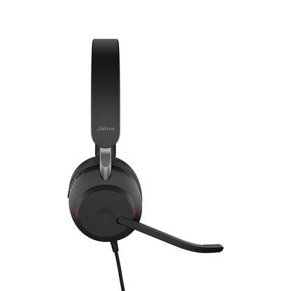 Jabra Evolve2 40 SE Headset Kabel Huvudband Samtal/musik USB Type-C Svart