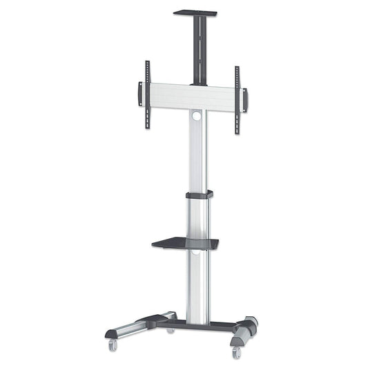 Manhattan 461245 fäste och ställ till bildskärm 177,8 cm (70") Golv Svart, Silver