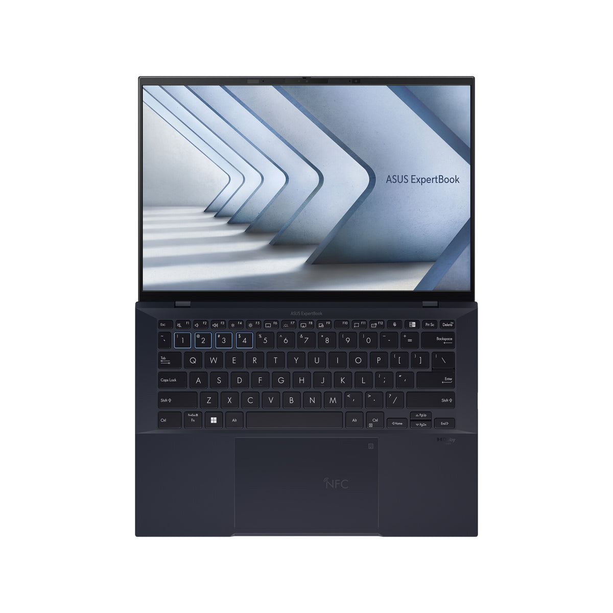 ASUS ExpertBook B9 OLED B9403CVAR-PP1735X Intel Core 7 150U Bärbar dator 35,6 cm (14") WQXGA+ 16 GB LPDDR5x-SDRAM 512 GB SSD Wi-Fi 6E (802.11ax) Windows 11 Pro tyska Svart