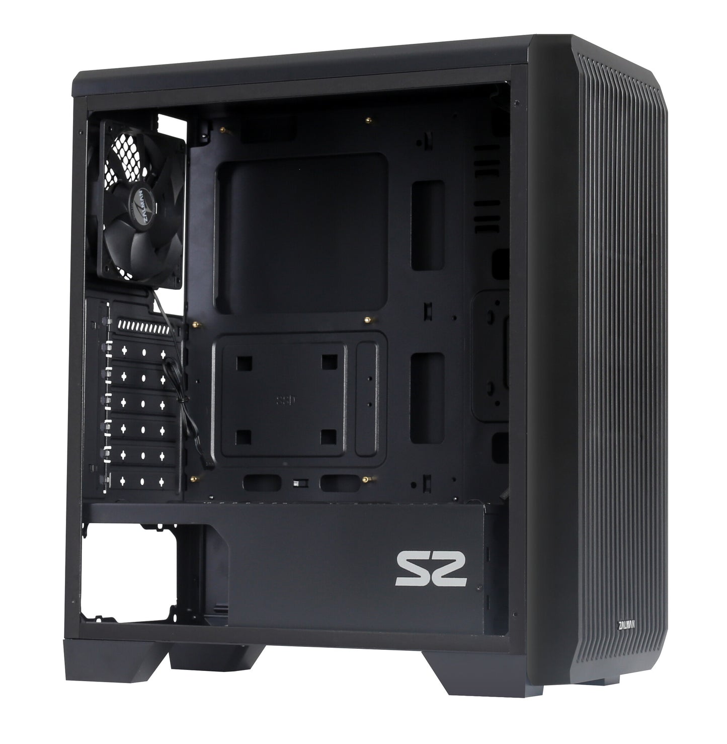 Zalman S2 Midi Tower Case - Black Window Svart
