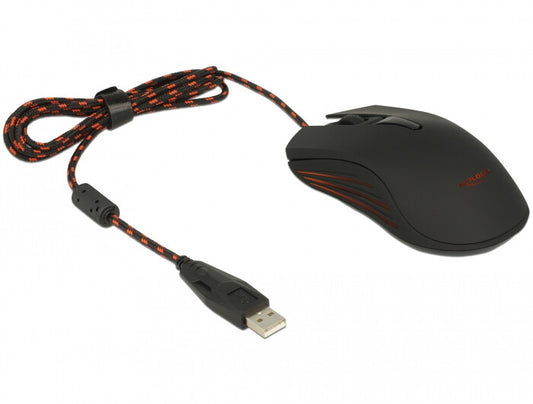 DeLOCK 12531 datormöss Spela Ambidextrous USB Type-A Optisk 4800 DPI