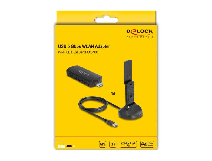 DeLOCK 12774 nätverkskort WLAN 2402 Mbit/s