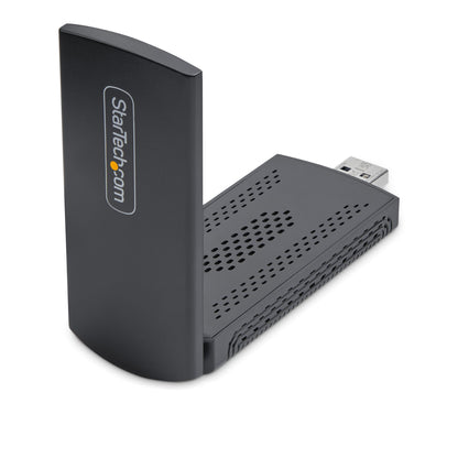 StarTech.com Wi-Fi 6E USB-adapter/-dongel, för stationär/bärbar dator, trådlös NIC med vikbar antenn, WiFi-adapter med stöd för 802.11 b/g/n/ac/ax, 2,4/5/6 GHz nätverkskompatibel
