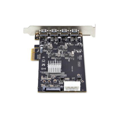StarTech.com USB PCIe-kort med 4 portar, USB 3.2 5 Gbps, PCI Express-expansionskort med 4x oberoende USB-kontroller, 4x USB-A-portar, Windows/macOS/Linux