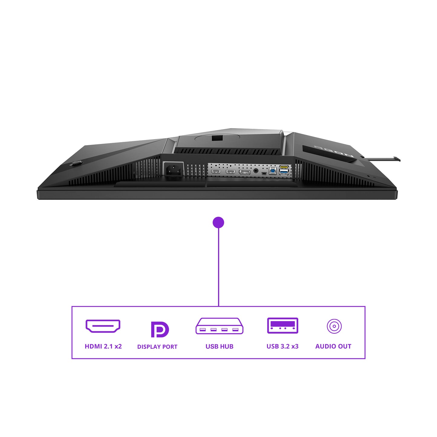 AOC AGON PRO AG326UD platta pc-skärmar 80 cm (31.5") 3840 x 2160 pixlar 4K Ultra HD QD-OLED Svart