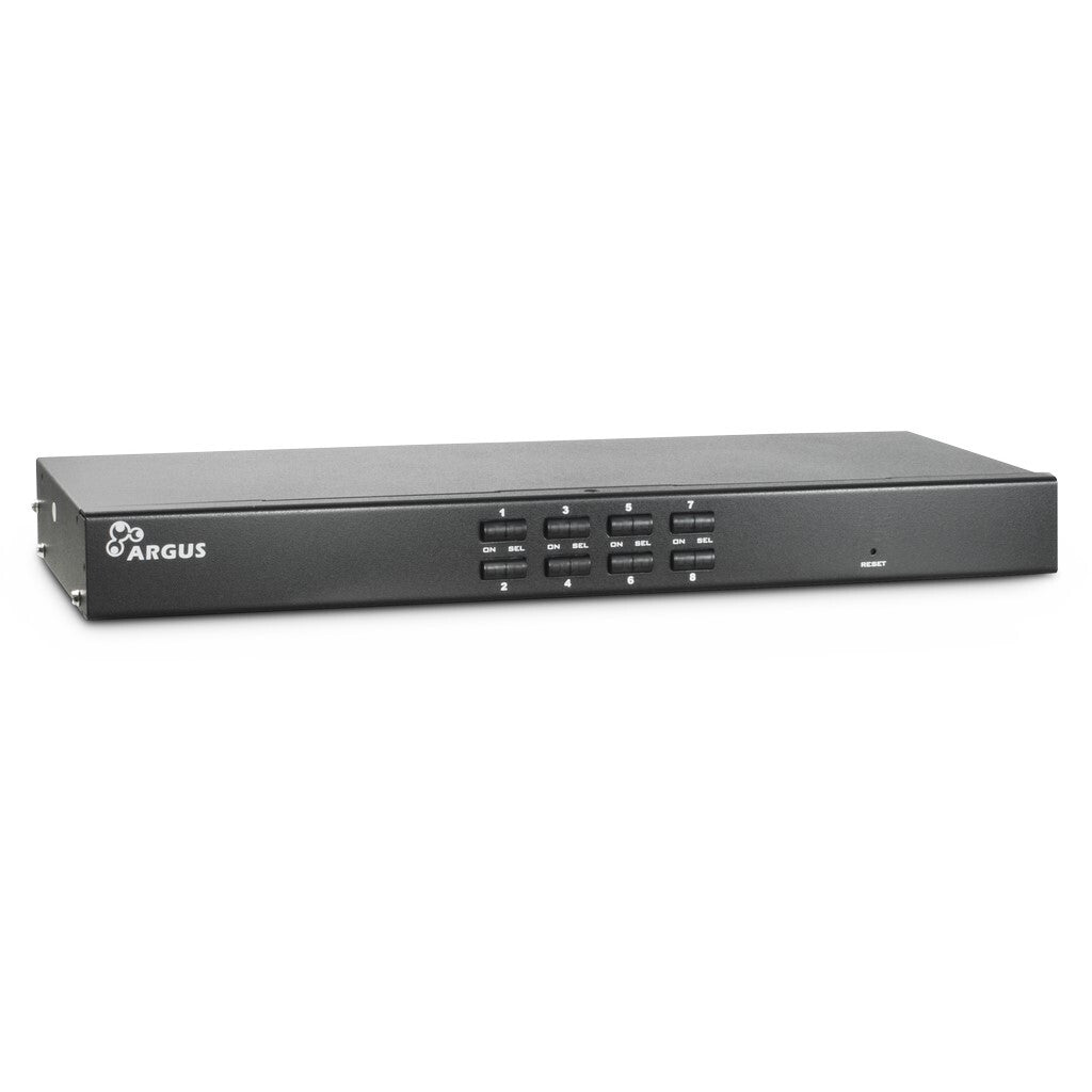 Inter-Tech KVM AS-9108DU KVM-switchar Rackmontering Svart