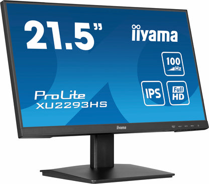 iiyama ProLite XU2293HS-B6 platta pc-skärmar 54,6 cm (21.5") 1920 x 1080 pixlar Full HD LED Svart