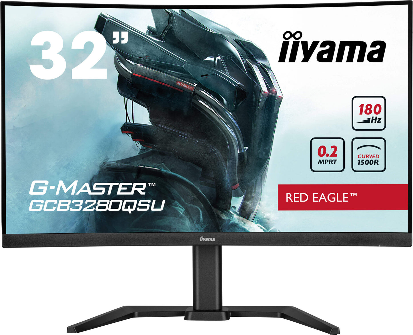 iiyama G-MASTER GCB3280QSU-B2 platta pc-skärmar 80 cm (31.5") 2560 x 1440 pixlar Dual QHD LED Svart