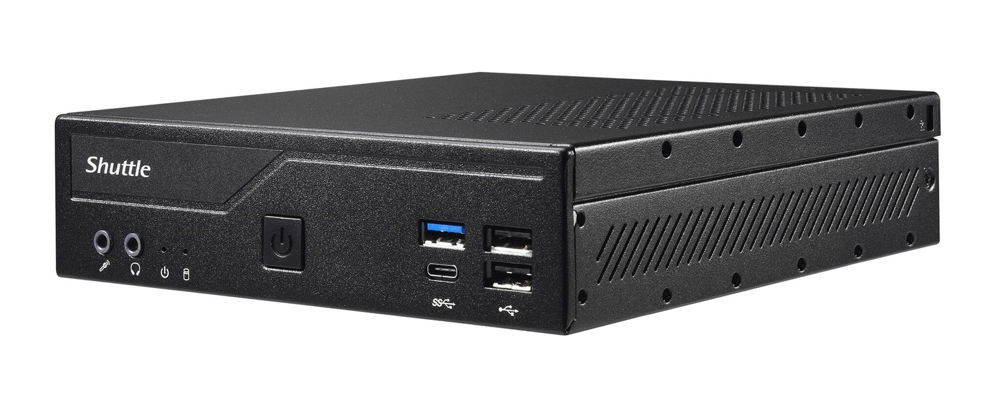 Shuttle DH610 datorhölje & moderkort 1,3L storlek PC Svart LGA 1700