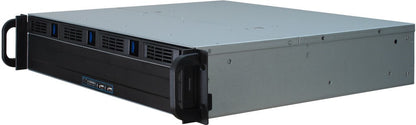 Inter-Tech IPC 2U-2404S Ställning Svart, Silver