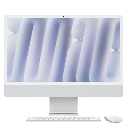 Apple iMac Apple M M4 59,7 cm (23.5") 4480 x 2520 pixlar Allt-i-ett-dator 16 GB 256 GB SSD macOS Sequoia Wi-Fi 6E (802.11ax) Silver