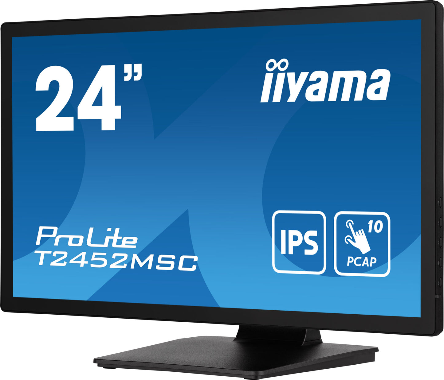 iiyama ProLite T2452MSC-B1 platta pc-skärmar 60,5 cm (23.8") 1920 x 1080 pixlar Full HD LCD Pekskärm Flera användare Svart