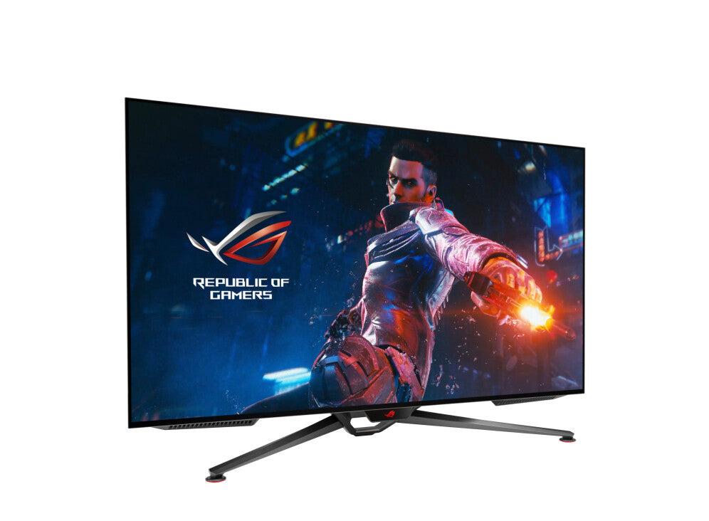 ASUS ROG Swift PG48UQ platta pc-skärmar 120,7 cm (47.5") 3840 x 2160 pixlar 4K Ultra HD OLED Svart