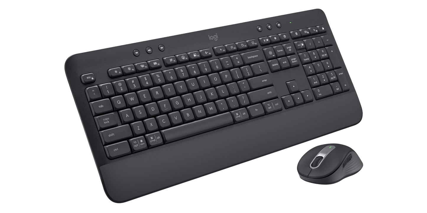 Logitech 920-011004 tangentbord Mus inkluderad Kontor Bluetooth QWERTY Amerikanskt internationellt grafit