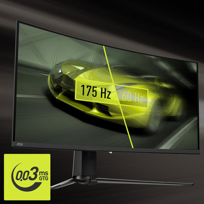 MSI MAG 341CQPDE QD-OLED platta pc-skärmar 86,4 cm (34") 3440 x 1440 pixlar UltraWide Quad HD Svart
