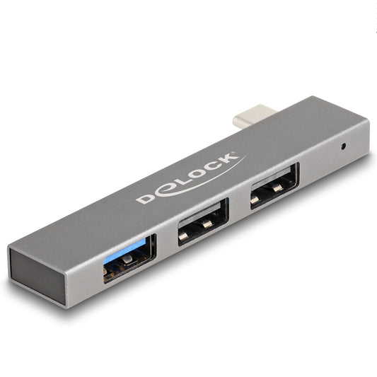 DeLOCK 64274 dockningsstationer för bärbara datorer Dockning USB 3.2 Gen 2 (3.1 Gen 2) Type-C Grå