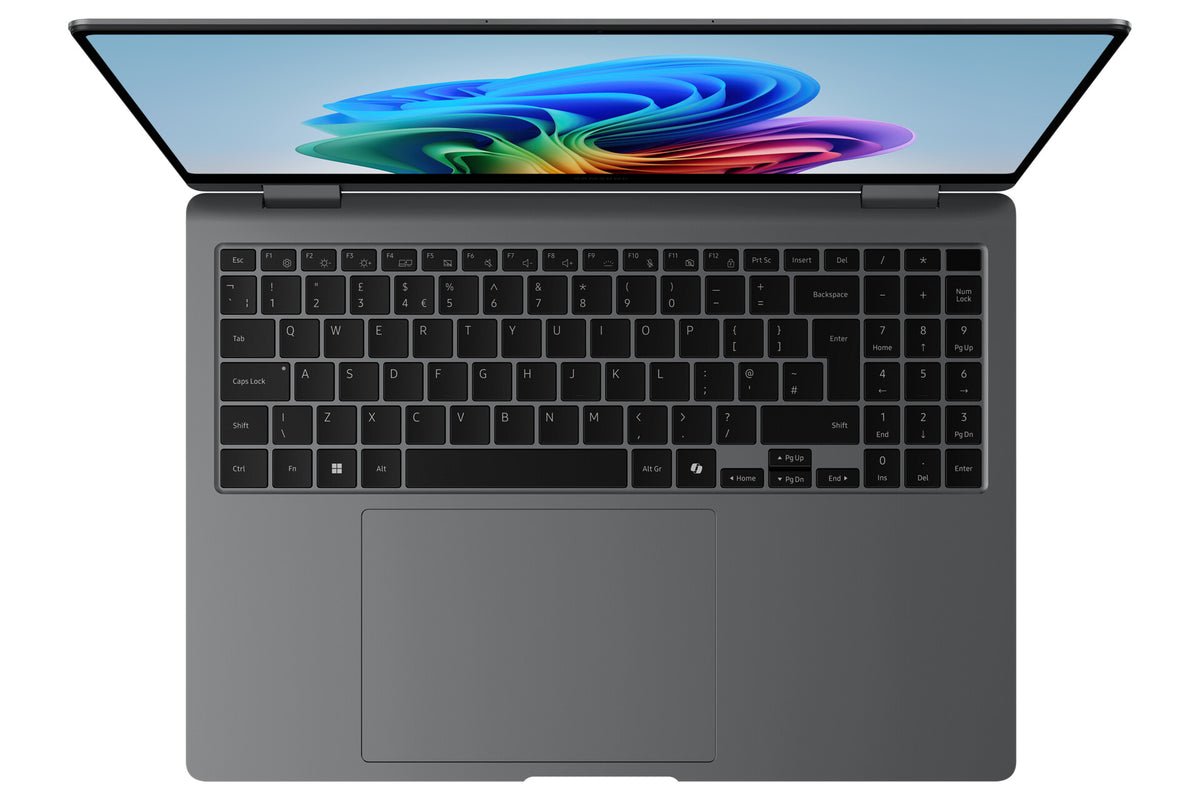 Samsung Galaxy Book5 Pro 360 Copilot+ PC Intel Core Ultra 7 258V Bärbar dator 40,6 cm (16") Pekskärm WQXGA+ 32 GB LPDDR5x-SDRAM 1 TB SSD Wi-Fi 7 (802.11be) Windows 11 Home Grå
