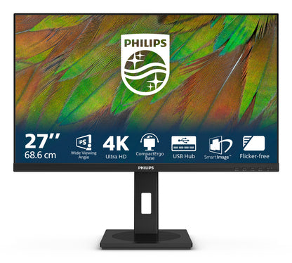 Philips 3000 series 27B1N3800/00 LED display 68,6 cm (27") 3840 x 2160 pixlar 4K Ultra HD LCD Svart