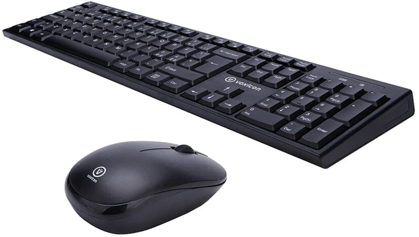Voxicon DMK-200WL# tangentbord Mus inkluderad Universal RF Trådlös QWERTY Nordic Svart