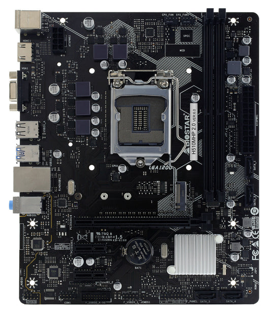 Biostar H510MHP 2.0 moderkort Intel H510 LGA 1200 (Socket H5) micro ATX