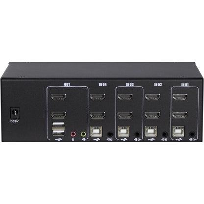 Inter-Tech AS-42HA HDMI KVM-switchar Svart