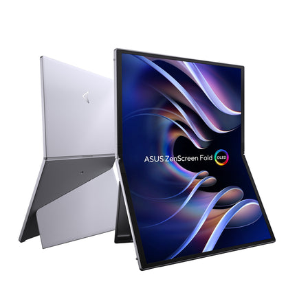 ASUS ZenScreen Fold OLED MQ17QH platta pc-skärmar 43,9 cm (17.3") 2560 x 1920 pixlar Quad HD Silver