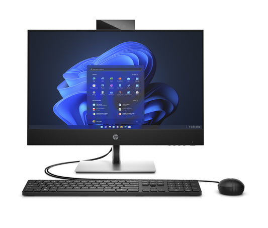 HP ProOne 440 G9 Intel® Core™ i3 i3-13100T 60,5 cm (23.8") 1920 x 1080 pixlar Pekskärm Allt-i-ett-dator 16 GB DDR4-SDRAM 512 GB SSD Windows 11 Pro Wi-Fi 6E (802.11ax) Svart, Silver