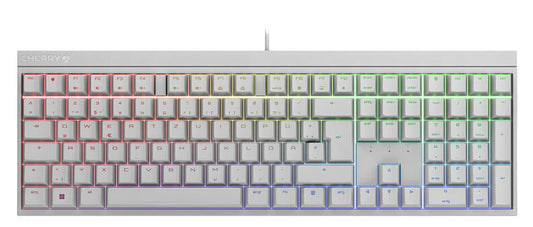 CHERRY MX 2.0S tangentbord Spela USB QWERTZ tyska Vit