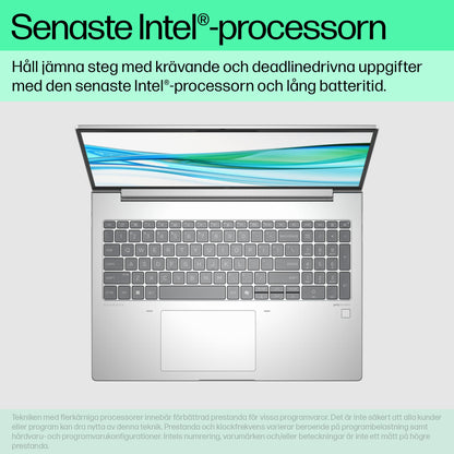 HP ProBook 460 G11 Intel Core Ultra 7 155U Bärbar dator 40,6 cm (16") WUXGA 48 GB DDR5-SDRAM 512 GB SSD Wi-Fi 6E (802.11ax) Windows 11 Pro AI PC Silver