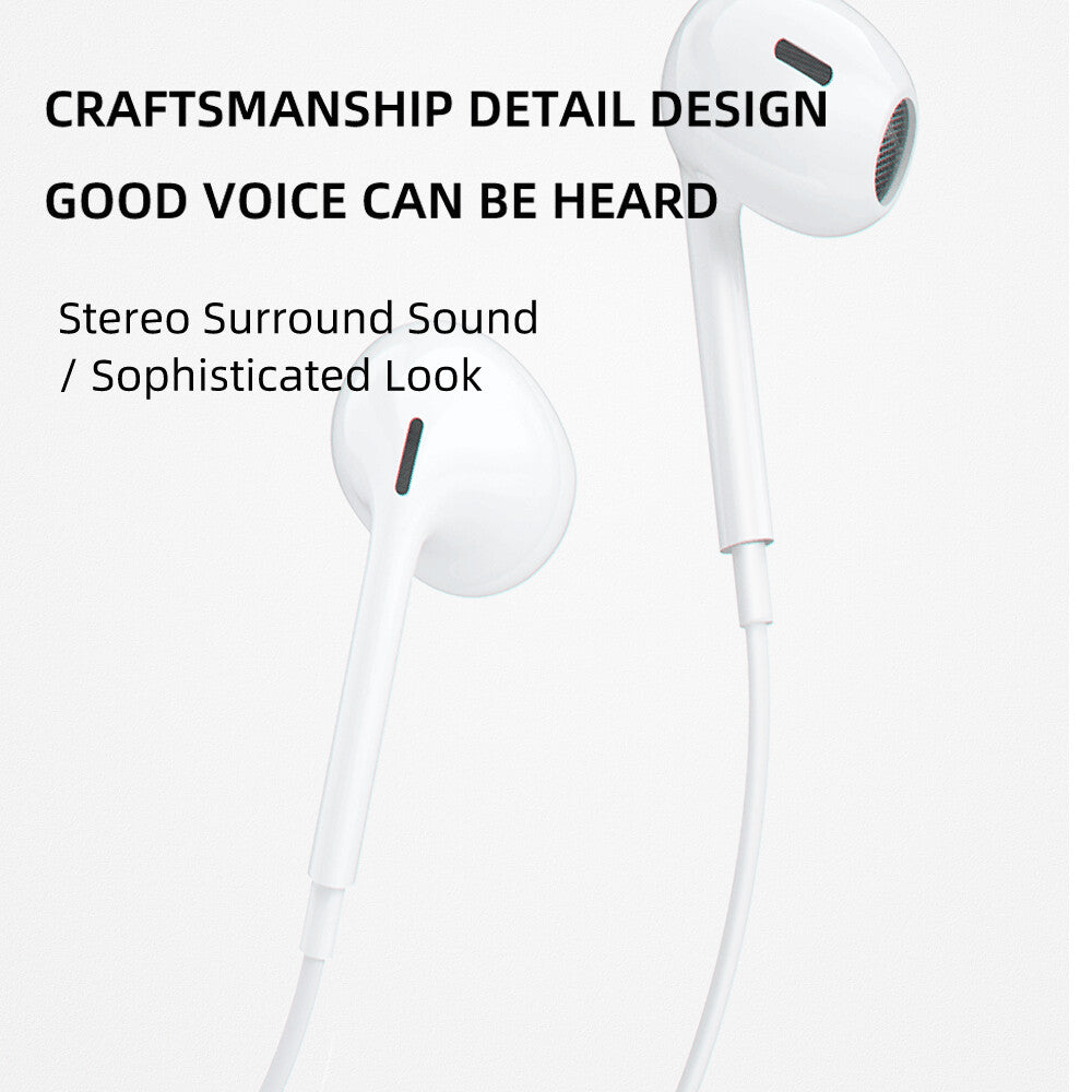 DUDAO Sluchawki X14PROT Hörlurar Kabel I öra Musik/vardag USB Type-C Vit